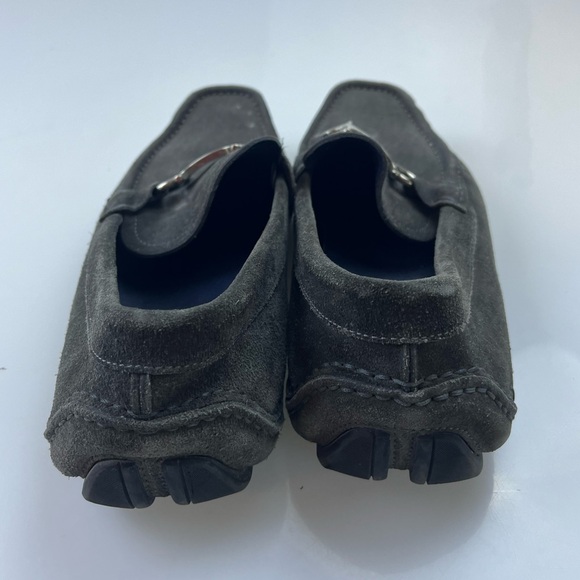 Salvatore Ferragamo Grey Suede Loafers N250-5 - Picture 6 of 9